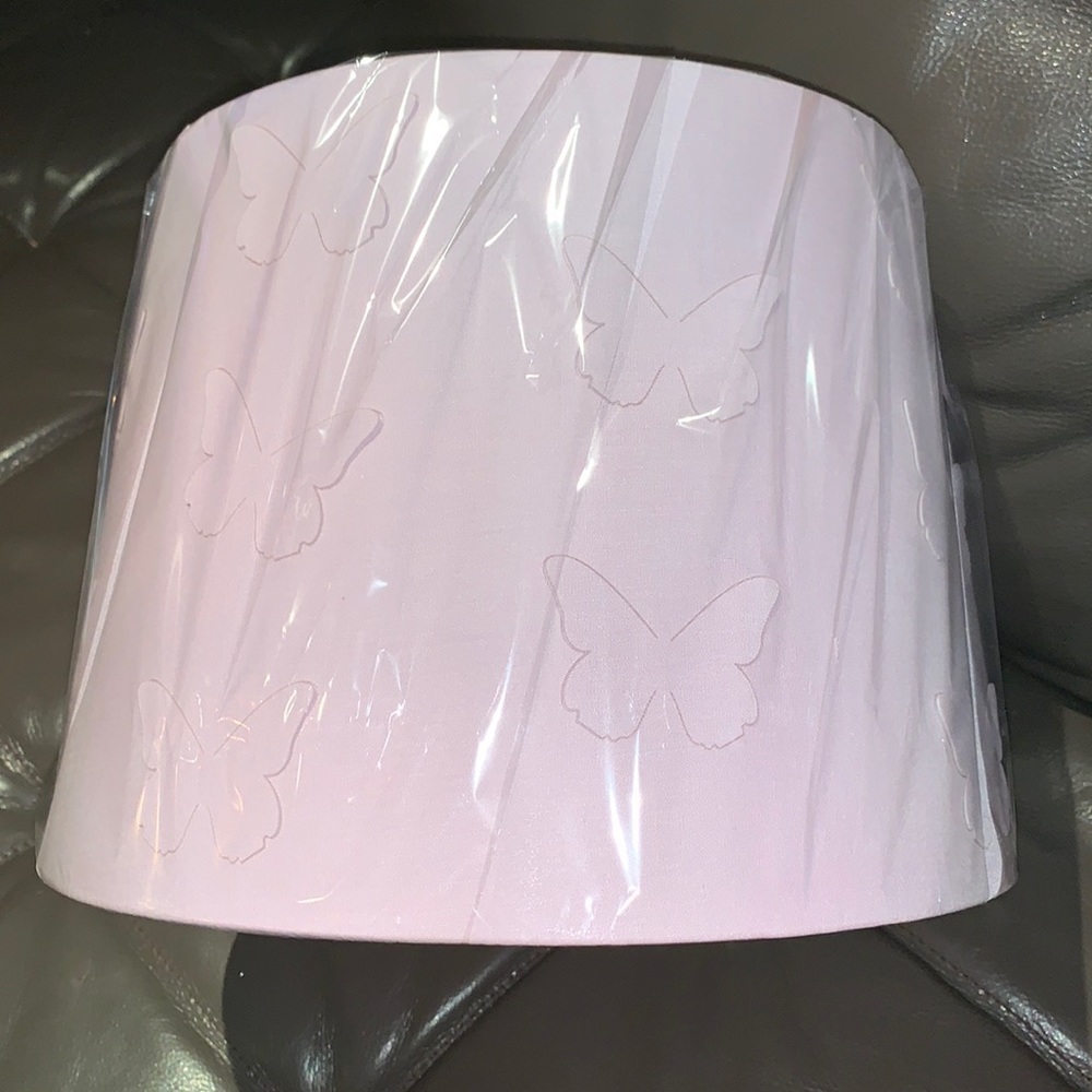 Brand new pink butterfly lampshade